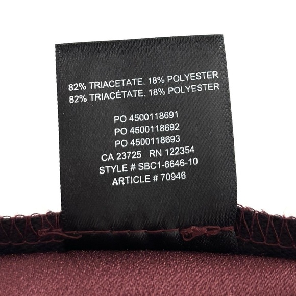Babaton | Lincoln Pant Wide Leg Size 2 Burgundy Aritzia - Picture 11 of 11